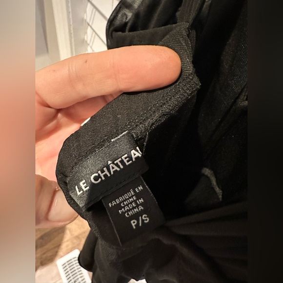 Le chateau Rushed Mini Sexy Dress in Black - Picture 5 of 5